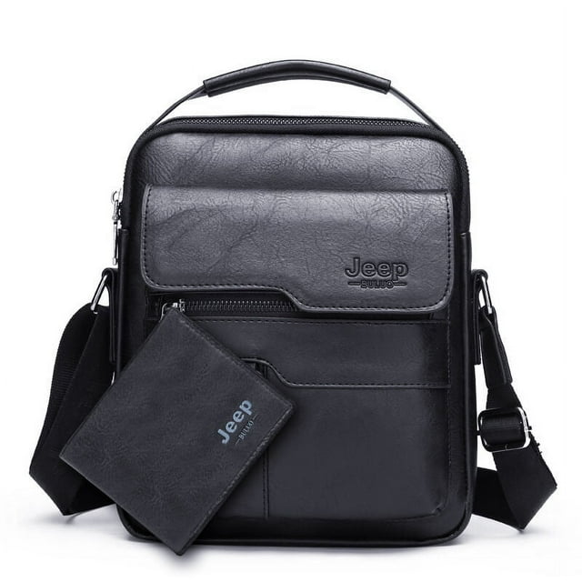 Bolso de hombre de negocios retro, bolso de hombro, bolso cruzado de gran capacidad para hombre, maletín portátil de moda