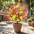 thumbnail image 4 of Artificial Multicolor Violet LED Ground Plug Flowers Tree 28 Heads Outdoor Yard Garden Decoration Spring Summer Waterproof, 4 of 7