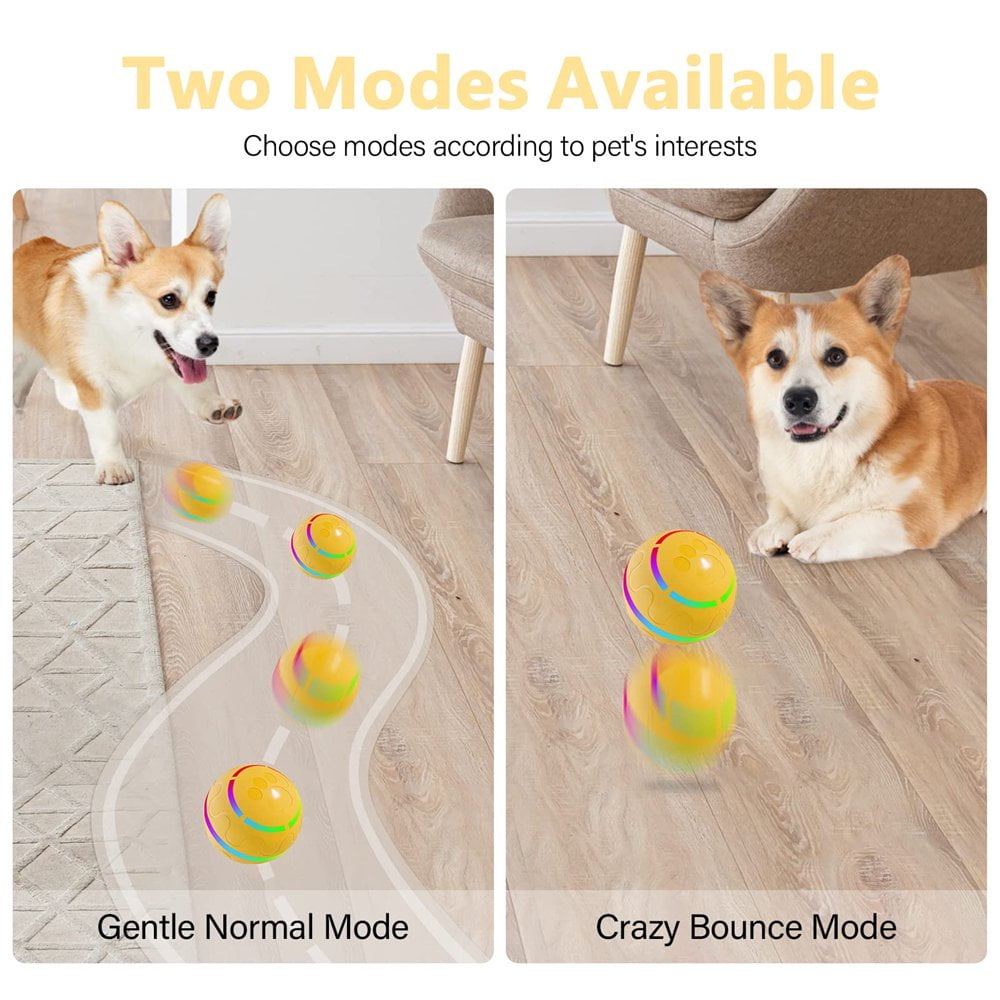 CHOK Remote Control Dog Balls Peppy Pet Ball for Dogs Aggressive Chewers Toy Automatic Interactive Rolling Bouncing Busy Ball Remote Control Walmart