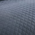 thumbnail image 3 of JML 3 Piece Quilt Set Queen,Stone Washed Microfiber Bedspread Coverlet,Dark Blue 88"x92", 3 of 5