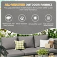 thumbnail image 6 of YODOLLA Outdoor Patio Furniture Sets with Two Storage Boxes and Cover Patio Furniture for Garden, Gray, 6 of 8