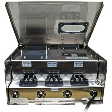 Dabmar Lighting LVT700-SS Magnetic 700 Watt Low Voltage Transformer with Digital Timer and Photocell- Stainless Steel