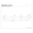 thumbnail image 2 of Kingston Brass DR414322 Manhattan 32-Inch X 1-1/4-Inch OD Grab Bar, Polished Brass, 2 of 2