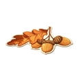 thumbnail image 3 of Fall Oak Leaf and Acorn Shaped Area Rug,Tufted Harvest Theme Floor Mat with White Plush Edge,Irregular Cut Carpet for Entryway Living Room Autumn Home Ornament,24"x16", 3 of 6