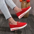 thumbnail image 4 of YOUYEDIAN Womens Orthopedic Shoes Arch Support Slip on Non Slip Tennis Shoes Wide Width Knitted Mesh Stretch Walking Shoes Soft 2026 New Orthopedic Shoes (Red), 4 of 7