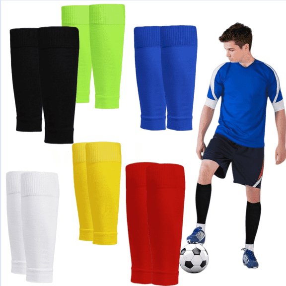 Coolzu Men's Running, PhysFlex Leg Sleeve Brace Athletic Compression Socks Activewear (6-Pack)