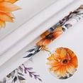 thumbnail image 6 of Flower Fall Tablecloth Waterproof, Orange Table Cloth Rectangle, Stain Resistant Fabric Table Cloths for Kitchen Table Party Picnic Dinner Thanksgiving Decor (55 x 70 Inch), 6 of 6