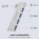 thumbnail image 4 of Hub USB 3.0 MOGOOD para Portátil Expansor Multipuerto en Azul, 4 of 6