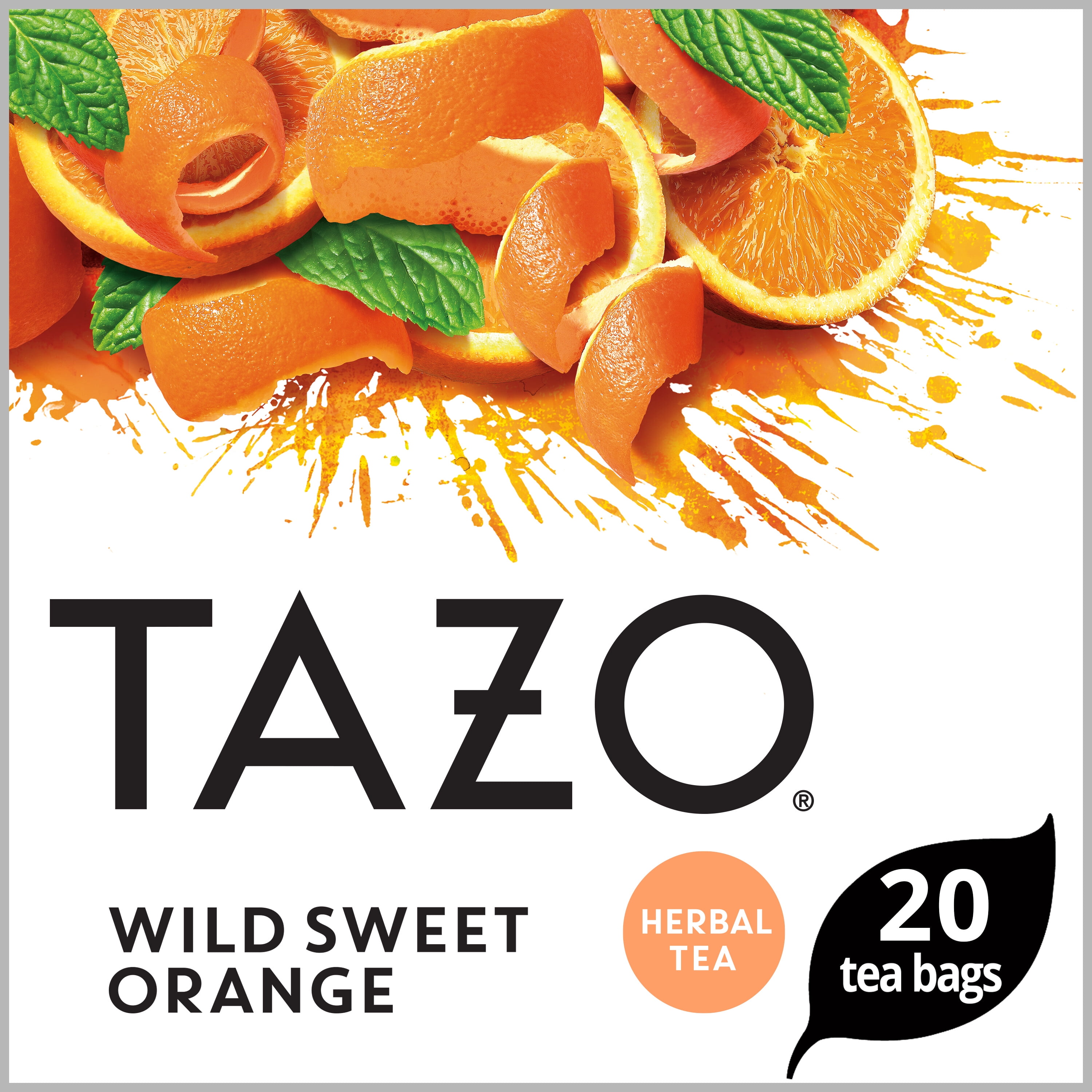 Tazo Tea Bags Wild Sweet Orange 20 Tea Bags