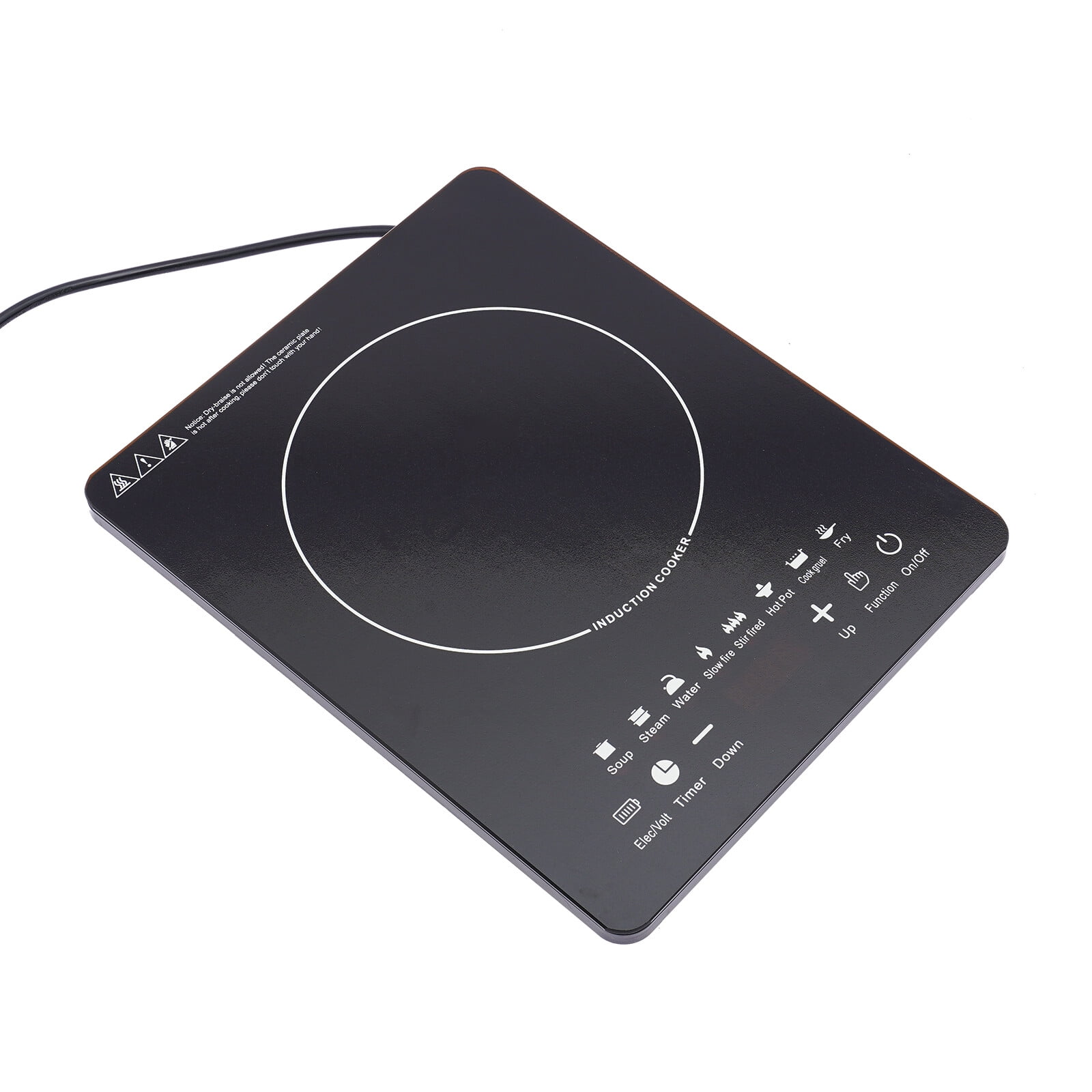 2200W  Portable Kitchen Countertop Induction Cooktop Burner Electric Hot Stove with Touch Panel for Home Kitchen Hotel Restaurant Travel Camping