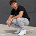 thumbnail image 5 of mikdeno Men's lightweight fleece Cargo Jogger Sweatpants, Sizes S-3XL, 5 of 7