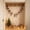 A, variant on Rustic Burlap Star Christmas Garland,70.87 Inch Hanging Banner With Metal Bell, Indoor Wall Mantel Decoration