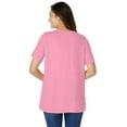 thumbnail image 2 of Woman Within Plus Size Eyelet Henley Tee, 2 of 3