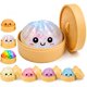 thumbnail image 1 of Binkahui Squishy de dumpling con brillo y caja vaporera, 1 of 9