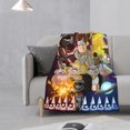 thumbnail image 4 of Manta estampada multicolor, manta de franela súper suave, ligera y esponjosa, manta de cama Gravity Falls (17), 4 of 8