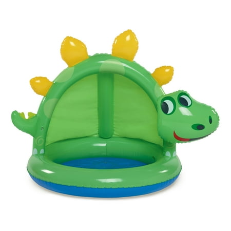 Summer Waves Round Inflatable Dinosaur Baby Pool,