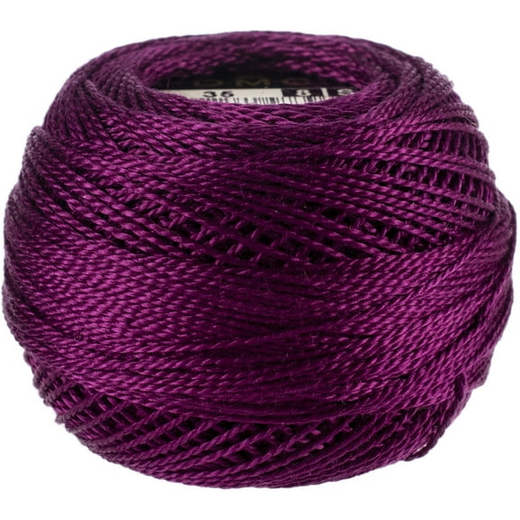 DMC Pearl Cotton Ball Size 8 87yd-Very Dark Fuchsia