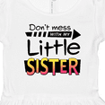 thumbnail image 4 of Inktastic Don't Mess with My Little Sister Girls Toddler Dress, 4 of 5