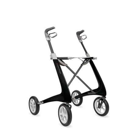 byACRE Carbon Ultralight Compact Rollator  16.1  Seat Width  Black Frame  Supports up to 285lbs