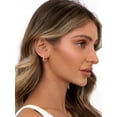 thumbnail image 3 of FindChic Heart Stud Earrings for Women, Hypoallergenic Rose Gold Plated Huggie Hoops with S925 Sterling Silver Ear Posts Christmas Birthday Jewelry Gifts for Her/Mom/Wife, 3 of 9