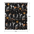 thumbnail image 5 of Black Halloween Dancing Skeletons Shower Curtain 72"x84" ,Bathroom Decorative Shower Curtains Set with 12 Hooks,Modern Waterproof Washable Shower Curtain, 5 of 6