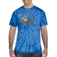 thumbnail image 2 of Wild Bobby, Funny Fishbone Skeleton Angler Fish, Animal Lover, Tie-Dye Tees, Spiral Royal, Medium, 2 of 3