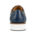 thumbnail image 6 of LIBERTYZENO Mens Casual Shoes Textile And Lizard Print Leather Lace-Up Oxford Casual Shoes For Mens Gutta Navy 10.5, 6 of 8