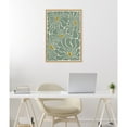 thumbnail image 2 of Kate and Laurel Sylvie Fluid Flowers 1 Framed Canvas Wall Art by Carrie Cantwell, 23x33 Natural, Colorful Flower Illustration Art for Wall, 2 of 8
