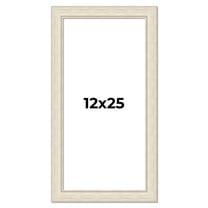 12x25 Frame White Real Wood Picture Frame Width 1.75 inches | Interior Frame Depth 0.5 inches |