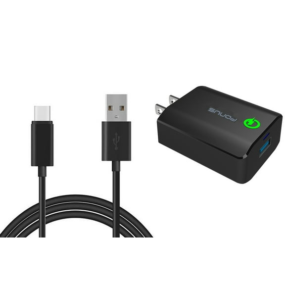 Home Charger for Google Pixel 8/7/6/Pro/7a Phones - 18W Fast 6ft USB Cable Type-C Quick Charge Travel