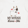 thumbnail image 4 of Inktastic Nonnie Loves Me Grandchild Dog Boys or Girls Baby T-Shirt, 4 of 5