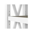 thumbnail image 5 of Bush Furniture Key West Tall 5 Shelf Bookcase, Set of 2, Pure White & Shiplap Gray, 5 of 7
