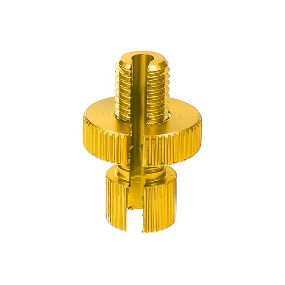 Unique Bargains 1 Pcs M10 Brake Clutch Cable Line Adjuster Screw for Motorcycle Aluminum Alloy Gold Tone