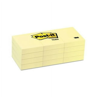 Post-it Notes Value Pack, 1.5 in x 2 in, Canary Yellow, 24 Pads/Pack