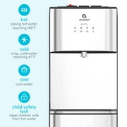 Avalon Bottom Loading Stainless Steel Water Cooler with Filtration, 3 Gallon Capacity