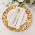 thumbnail image 5 of Balsa Circle 6 Metallic Gold 13 in Rock Cut Plastic Round Charger Plates Party Events Reception Decorations Supplies, 5 of 8