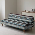thumbnail image 4 of SCRAWLGOD Southwest Aztec Print Armless Couch Cover Stretch Anti Slip Sofa Cover for 3 Cushion Couch Washable Anti Scratch Sofa Slipcover for Pets, 4 of 9