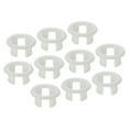 thumbnail image 1 of Anillo de desbordamiento Uxcell, tapa redonda de fregadero inserto de plástico en agujero, tapas redondas para cocina y baño, blanco 15 piezas, 1 of 5