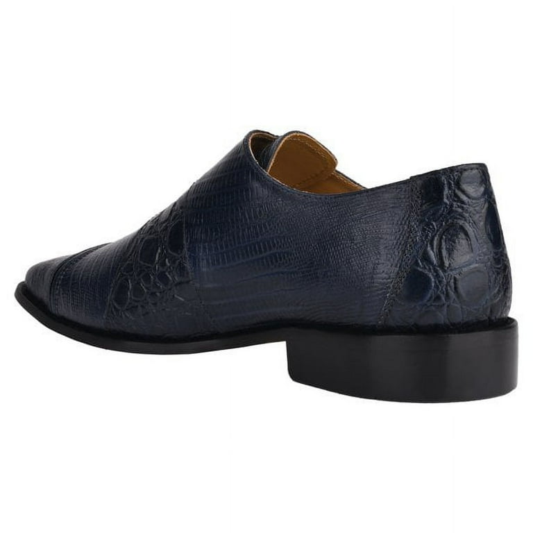 LIBERTYZENO Mens Dress Shoes Croco Print Genuine Leather  display picture 2
