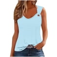 thumbnail image 1 of Camisetas Casuales para las Mujeres Camisola sin Mangas Impresa de Ajuste Suelto para el Hogar Y el Uso Diario, 1 of 5
