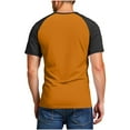 thumbnail image 6 of FAIWAD Mens Muscle Shirts Color Block Short Sleeve Button Down Tops Slim Casual Summer Golf Workout Athletic Tops, 6 of 8