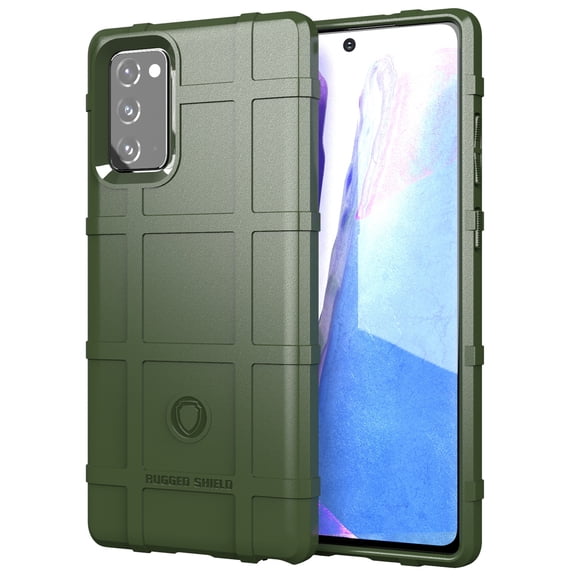 Dteck Case For Samsung Galaxy Note20 (6.7 inches) 2020 Released, Shockproof Rugged Rubber Case Armor TPU Back Phone Protective Cover,Green