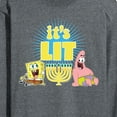 thumbnail image 3 of SpongeBob SquarePants - It's Lit Hanukkah - Men's Long Sleeve T-Shirt, 3 of 6