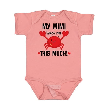 

Inktastic Mimi Loves Me Grandson Gift Baby Boy or Baby Girl Bodysuit