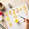 thumbnail image 4 of HLONK 6 Inch Number Stencils Set 0-9 Address Number Stencil Templates Reusable Plastic Number Stencils for Cake Stencil Number Painting Stencils Templates, 4 of 5
