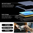 thumbnail image 5 of FIEWESEY for Samsung Galaxy S25 S25 PLUS S25 Ultra Case Wallet Card Holder for 2 Card ID License Slide Hidden Pocket Card Slot Hybrid Protective Phone Cover for Samsung Galaxy S25 S25 PLUS S25 Ultra, 5 of 7