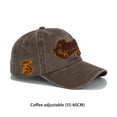 thumbnail image 2 of Baseball Cap Snapbacks Hat Summer Headwear Men Retro Style Letter Washed Unisex Craftsmanship Breathable Spring Coffee, 2 of 6