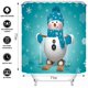 thumbnail image 3 of Paquete de piezas Juego de decoraciones de baño de Navidad Cubierta de asiento de inodoro Alfombra Juego de cortina de ducha Navidad Santa Elk Muñeco de nieve Decoración de baño Ormromra WRJM-483, 3 of 7