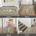 thumbnail image 6 of Welcome Mat, Yamaziot 24"x36" Doormat Door Mat for Indoor Outdoor, Non Slip Entryway Porch Rug, Absorbent Floor Carpet, Coffee, 6 of 7