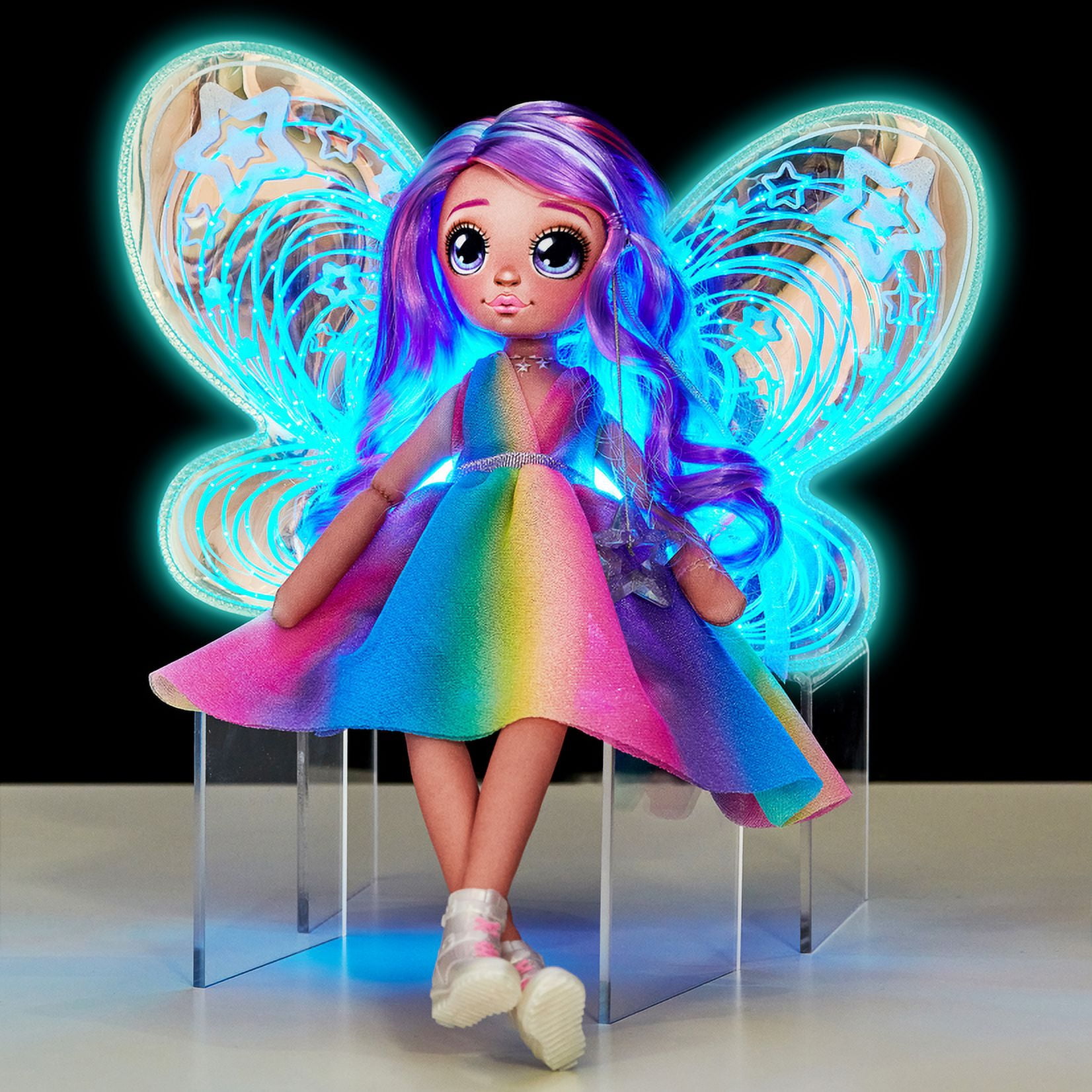 Dream Seekers Light Up Doll Pack – 1pc  Toy |  Magical Light Up Fairy Fashion Doll Stella